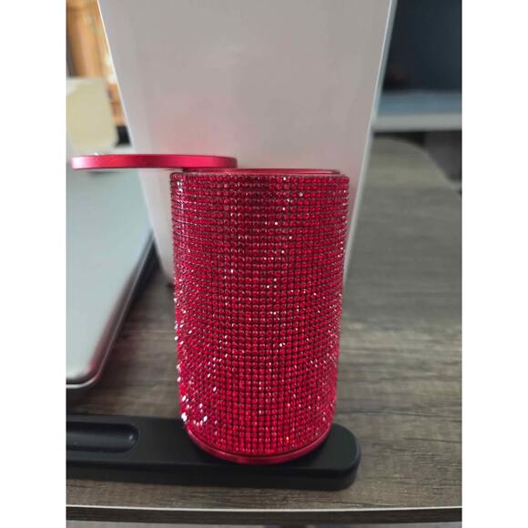 Buy 1, Get 1 Free Red Bling Cylinder Containers (car ashtray) - Picture 3 of 6